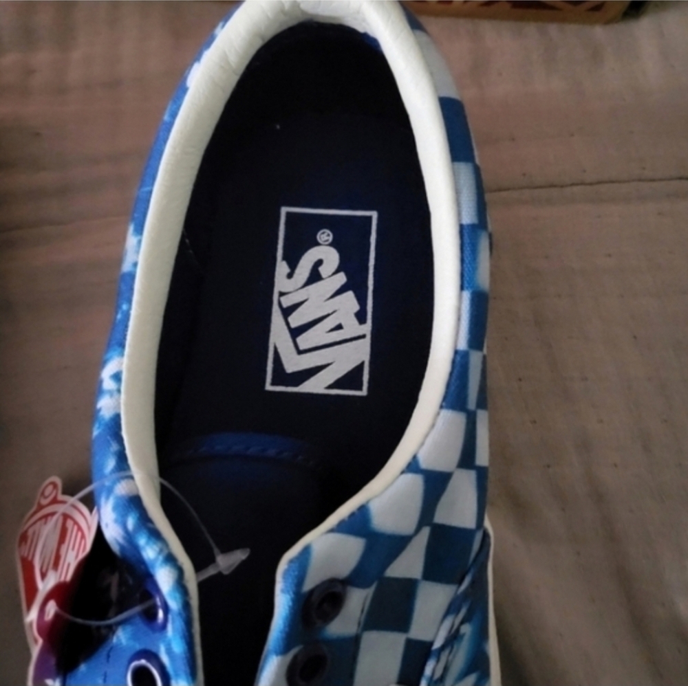 Vans Era Solar Floral Women 5 White and Blue VNOA4U39WV8 032026 - Picture 3 of 7